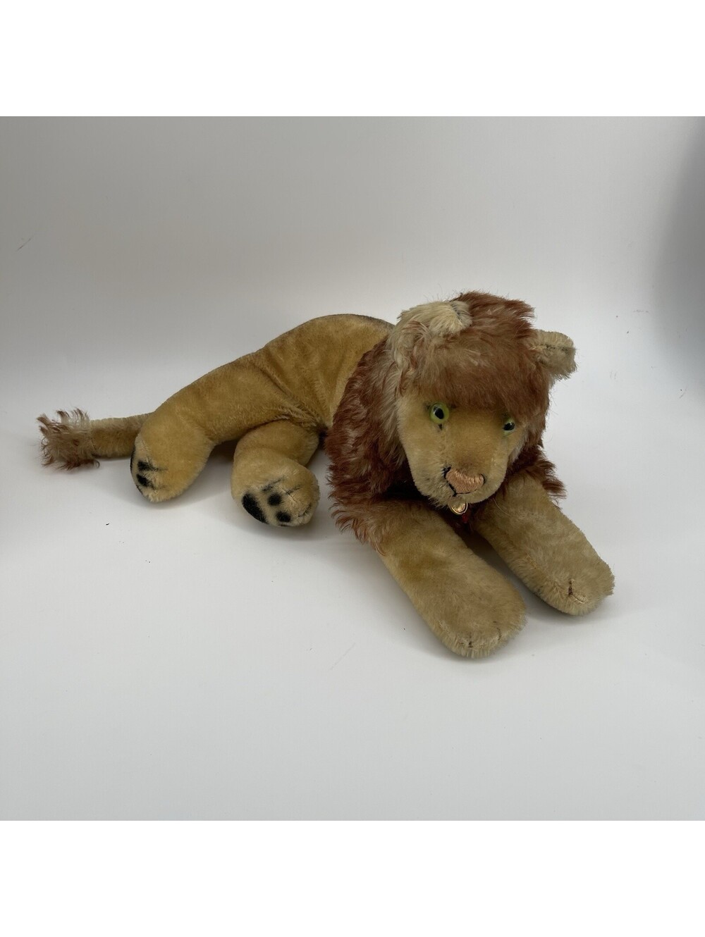 Hermann Teddy Original Vintage Lion Plush Stuffed Animal Collectible